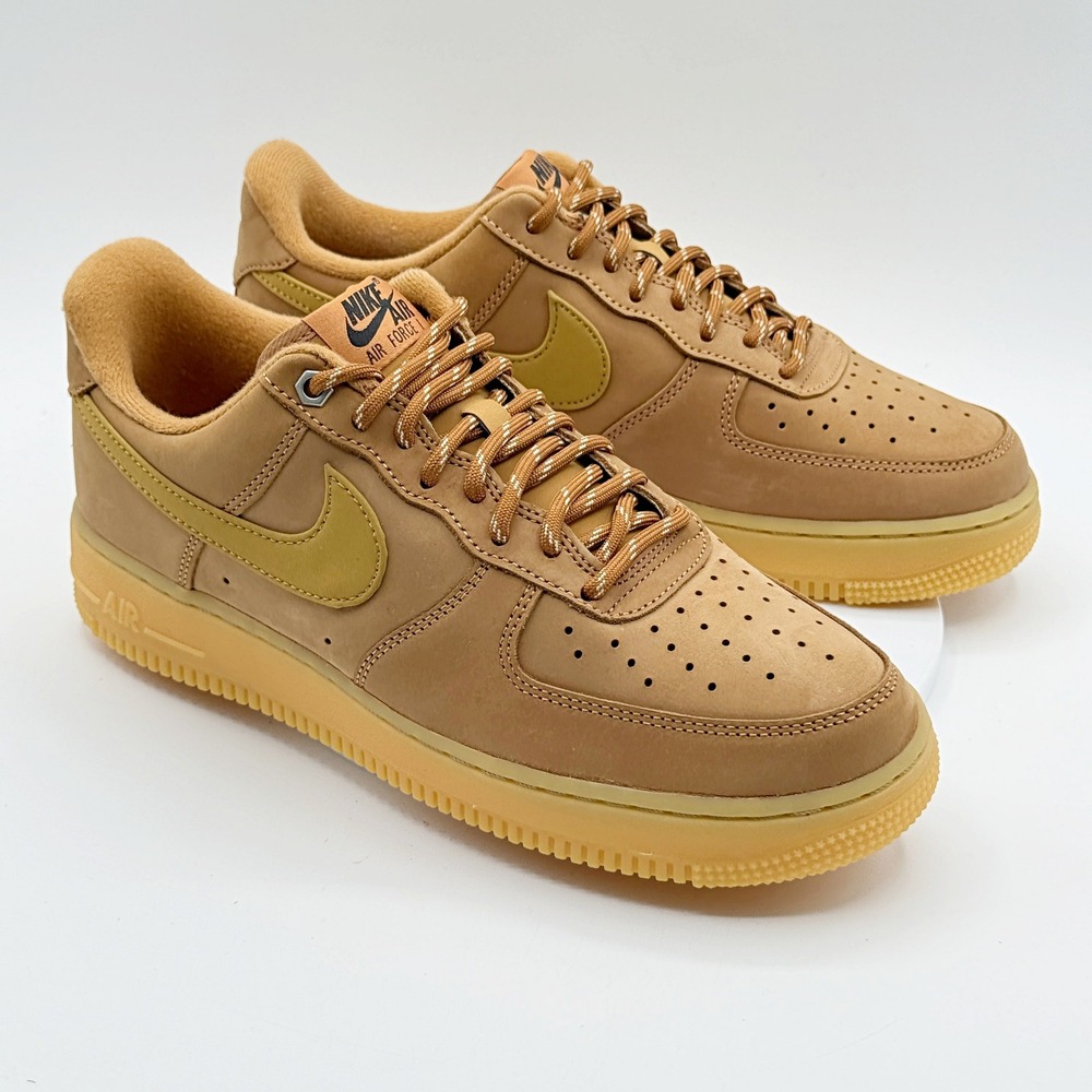 Nike Air Force 1 '07 WB / Size 8 Mens / Flax Wheat Gum Brown CJ9179-200, NEW